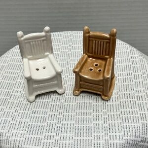 Ceramic Rocking Chair Salt and Pepper Shakers
